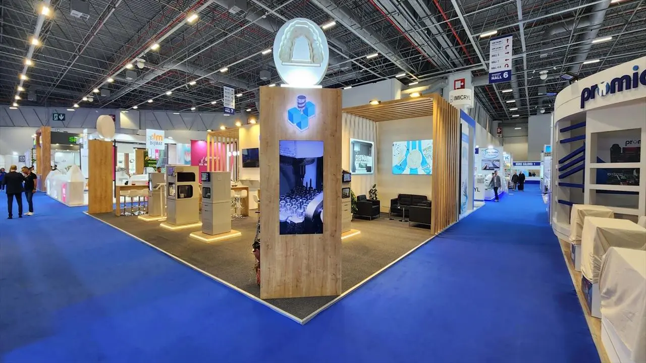 Yenadent exhibition stand — general view